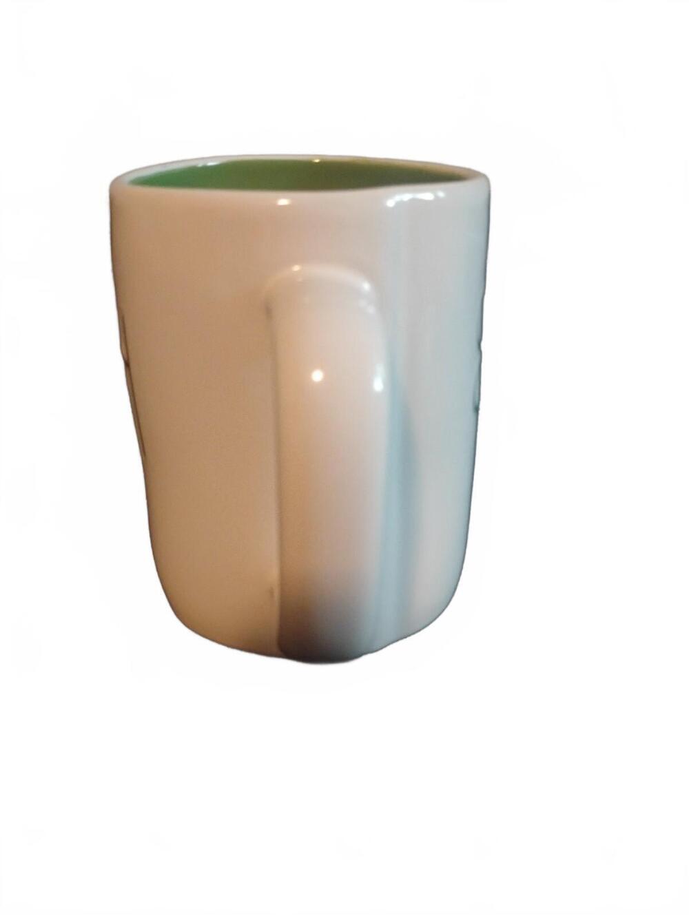 Rae Dunn Artisan Collection IRISH Green Interior Mug Clover Four Leaf Lucky - Picture 3 of 7